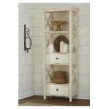 ASHLEY BOLANBURG ANTIQUE WHITE DISPLAY CABINET