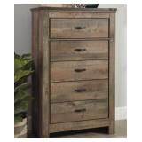 ASHLEY TRINELL RUSTIC 5-DRAWER CHEST