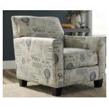 ASHLEY 3000012 NESSO SCRIPT ACCENT CHAIR