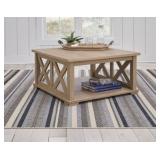 ASHLEY ELMFERD LIGHT BROWN COFFEE TABLE