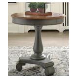 ASHLEY MIRIMYN ROUND MULTI-TONE ACCENT TABLE