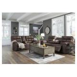 Ashley Derwin DBL REC Sofa w/DDT & Love Seat