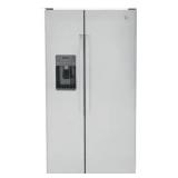 GE 25.3-cu ft Side-by-Side Refrigerator with Ice