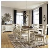 Ashley Realyn Dining Extension Table & 8 Chairs