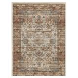 ASHLEY JIRAIR 94" X 120" MEDALLION ACCENT RUG