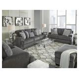 Ashley 959 Locklin Carbon 97" Sofa & Love Seat