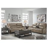 Ashley Ricman Leather PWR REC Sofa & Love Seat