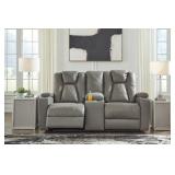 Ashley Mancin Reclining Loveseat with Console