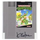 Autographed TMNT Nintendo Game Cartridge