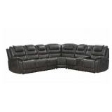 Pulaski 7 pc Gray Power Reclining Sectional Sofa