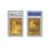 23K Gold Joe Montana Chiefs Card