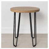 Hearth & Hand Hairpin Accent Table Natural Brown