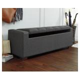 ASHLEY CORTWELL GRAY STORAGE BENCH