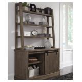 ASHLEY LUXENFORD 2-PC HOME OFFICE CREDENZA & HUTCH