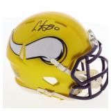 Autographed Cris Carter Vikings Mini Helmet