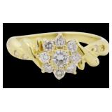 18kt Gold 1/2 ct Brilliant VS Diamond Ring