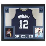 Autographed Ja Morant Custom Framed Jersey