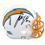 Autographed Austin Ekeler Chargers Mini Helmet