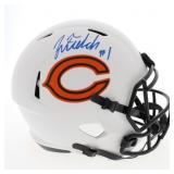 Autographed Justin Fields Bears Helmet