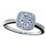 Cushion Cut 1/3 ct Diamond Designer Ring