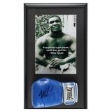 Autographed Mike Tyson Custom Framed Glove