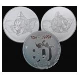 1 oz. Silver Tom & Jerry 80th Anniversary Round