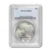 1921-35 MS63 PCGS Peace Silver Dollar