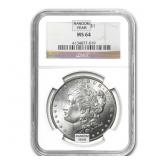 1878-1904 MS64 NGC Morgan Silver Dollar