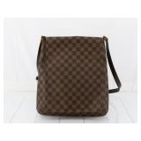 LOUIS VUITTON DAMIER MUSSETTE LONG SHOULDER W/ BOX