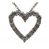 Brilliant Diamond Heart Necklace