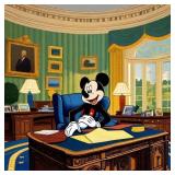 President Mouse Hand Signed by Charis