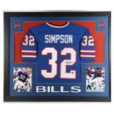 Autographed OJ Simpson Custom Framed Jersey