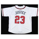 Autographed David Justice Jersey