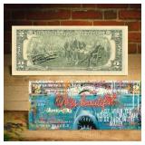 Autographed Jaws Great White Killer Shark $2 Bill