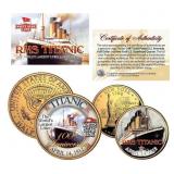 Titanic RMS 100th Anniversary 24k Gold Coin Set