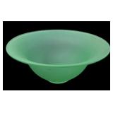 3.5 x 9 ï¿½ Green Satin Glass Bowl