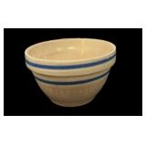 Vintage Blue Striped Bowl