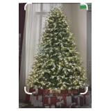 7.5 ï¿½ 600 LED Light Snowfall Shimmer Fir