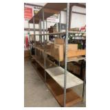 Estimated 50-60 feet Estate Metal Shelves