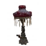 22 ï¿½ Ruby Rose Globe Teardrop Cherub Lamp