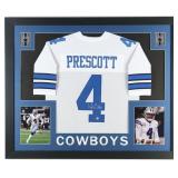 Autographed Dak Prescott Custom Framed Jersey