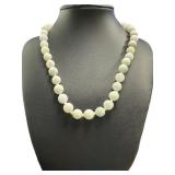 Natural Jade 18" Hand Knotted Necklace