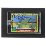 Autographed 1989 Topps TMNT #48 Card