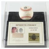 Autographed Al Kaline OAL Baseball Display