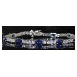 Oval 15.00 ct Sapphire Fashion Bracelet