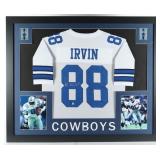 Autographed Michael Irvin Custom Framed Jersey