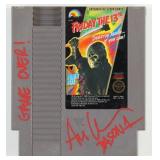 Autographed Friday the 13th Nintendo Game