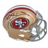 Autographed Deion Sanders 49ers Mini Helmet