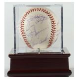 Multi Autographed Yankees Hall of Famers Baseball