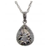 Pear Cut Diamond Necklace